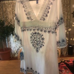 Island beach dress/ swim cover-up! NWT